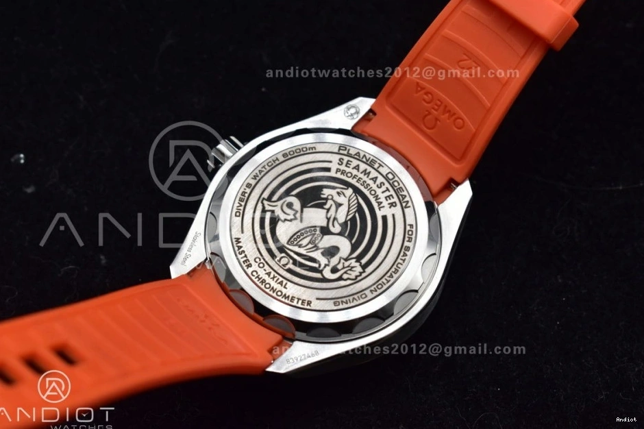 Best Black Gray Orange on 6000M Seamaster Dial Edition Rubber 1:1 Bezel Ceramic A2824 SS Ultra TF Deep Strap 1103